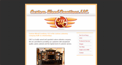 Desktop Screenshot of customwoodcreations-llc.com