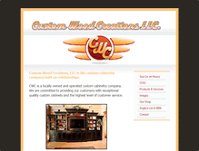 Tablet Screenshot of customwoodcreations-llc.com